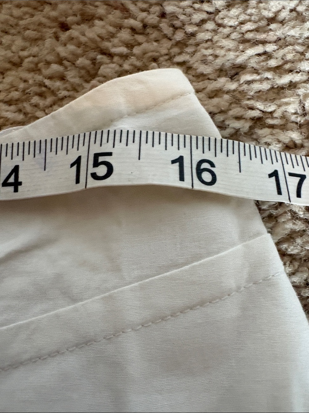 INC International Concepts Ivory Pleated Skirt with Buckle size 8 - Picture 5 of 6
